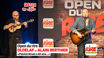 Oldelaf et Alain Berthier - Open du rire - Patrick Bruel a 60 ans - photo