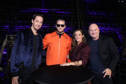 Grand Corps Malade, DJ Snake, Camille Lellouche et Cauet - Backstage NRJ Music Awards Paris Edition