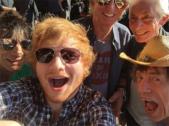 Ed Sheeran et les Rolling Stones