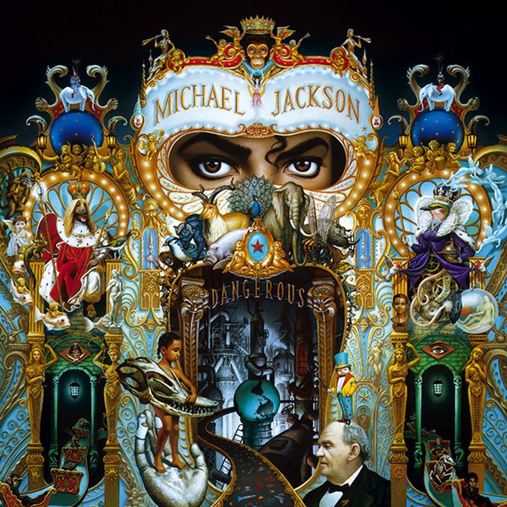 Pochette de l'album "Dangerous" de Michael Jackson sorti en 1991