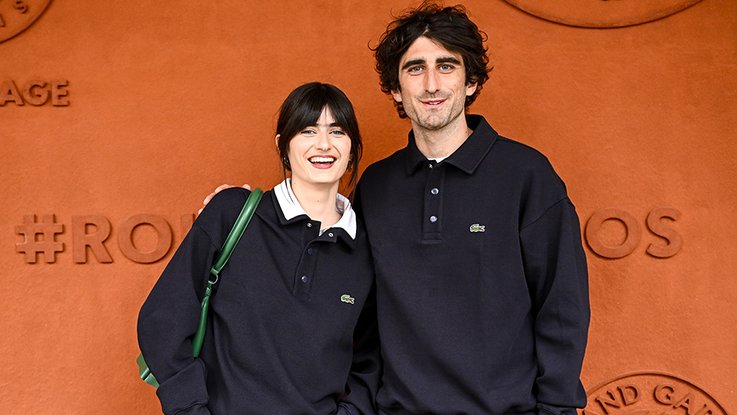 Marguerite et son frère Baptiste Dedeyan à Roland Garros, mai 2025