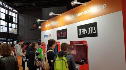 Outre des tournois sur sa scène centrale, Nintendo a également donné une visibilité aux titres indépendants disponibles en téléchargement sur le Nintendo eShop.