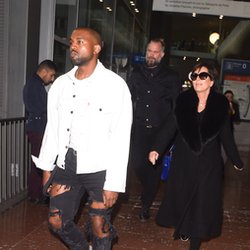 Kanye West et Kris Jenner à Paris