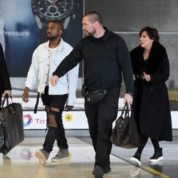 Kanye West et Kris Jenner à Paris