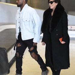 Kanye West et Kris Jenner à Paris