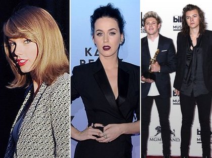 Taylor Swift, Katy Perry et les One D