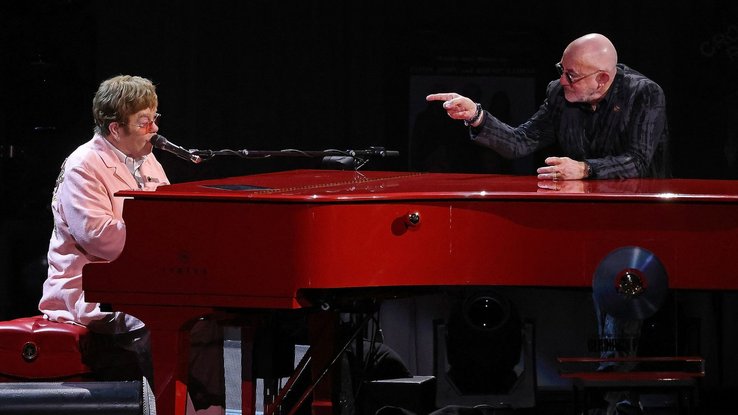 Elton John et Bernie Taupin en 2024