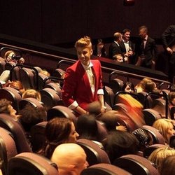 Justin Bieber à l'avant première de son film "Believe"