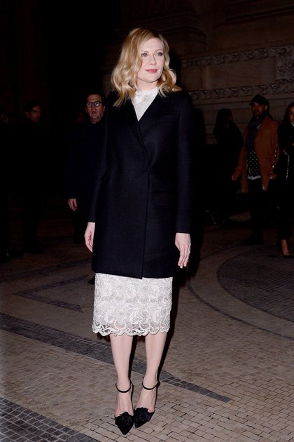 Kirsten Dunst à la Fashion Week de Paris
