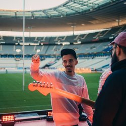 Bigflo & Oli en répétition au Stade de France (Finale TOP 14)