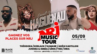 🎁 Gagnez vos invitations pour le NRJ Music Tour à Haguenau le 5 septembre !