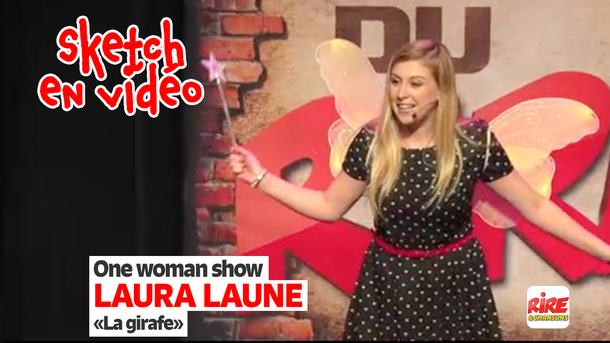 Laura Laune sur scène - "La girafe" - Extrait de "Le diable est une gentille petite fille"