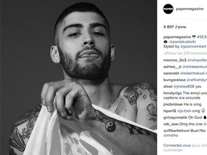 Zayn Malik pour le magazine Paper