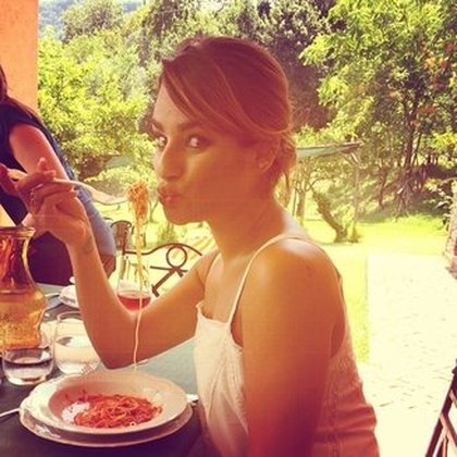 Lea Michele: Lunch time at Giffoni