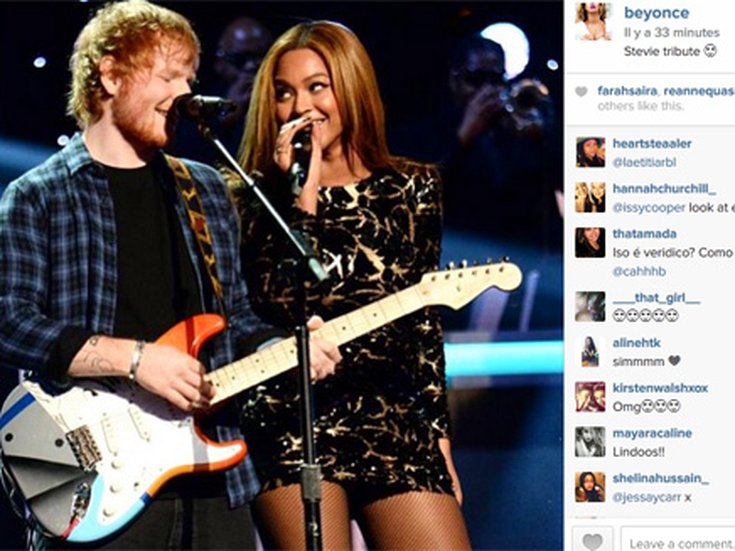 Beyoncé et Ed Sheeran