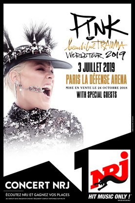 Pink le 3 Juillet à PARIS LA DEFENSE ARENA