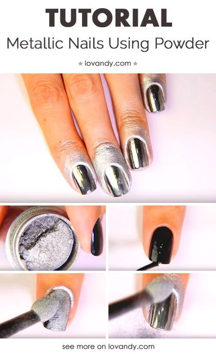 On test le vernis en poudre.