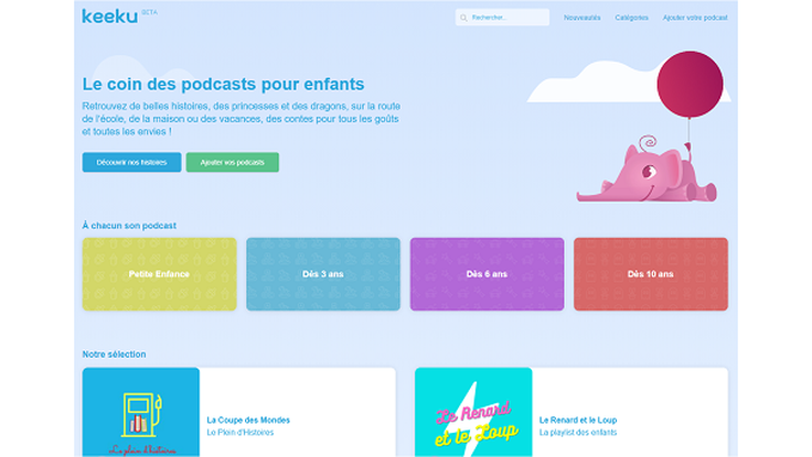 L'interface de Keeku