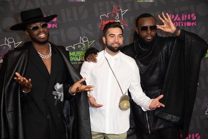 Dadju, Kendji et Gims - Tapis Rouge NRJ Music Awards Paris Edition
