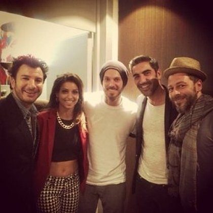 M Pokora: Visite des copains à Sherwood hier soir!