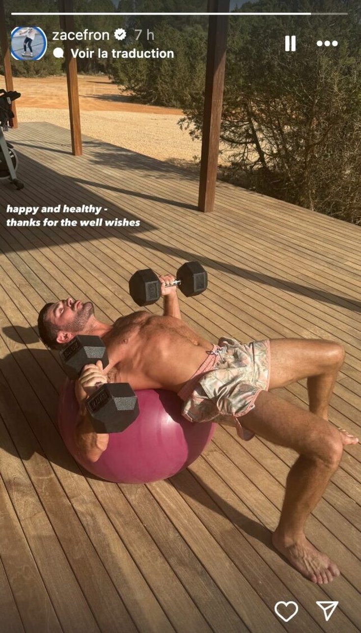 Zac Efron-Story Instagram