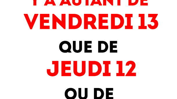 Vendredi 13 - humour et blague