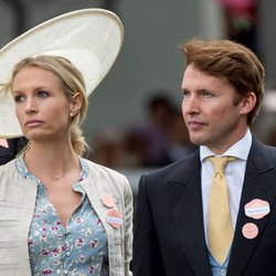 James Blunt et sa femme Alexandra Wellesley pour le  Royal Ascott