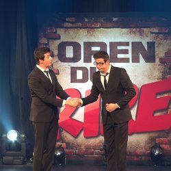  les Jumeaux Steeven et Christopher - photo extrait 1 - on n'est pas là pour vendre des cravates - Open du rire de Rire & Chansons