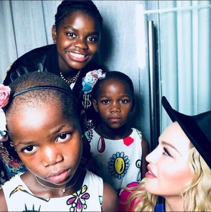 Madonna et ses enfants