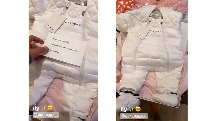 Ariana Grande envoie un cadeau de naissance à Katy Perry