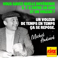 Citation de Michel Audiard : la différence entre un con et un voleur