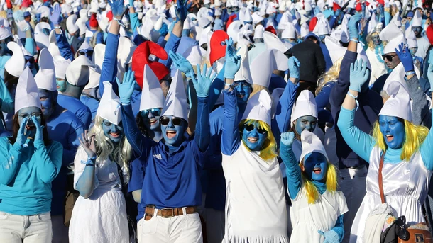 "Les Schtroumpfs – Le Film" : le record du monde de Schtroumpfs battu à Landerneau