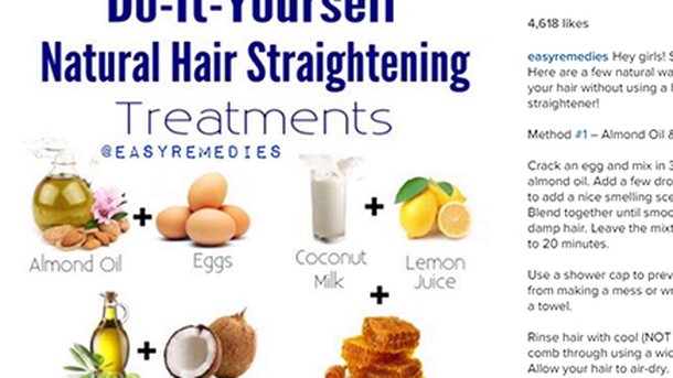 3 façons de se lisser les cheveux naturellement