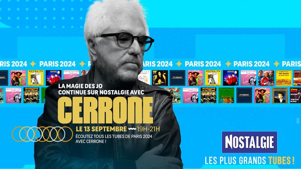 Cerrone : La magie des JO continue sur Nostalgie