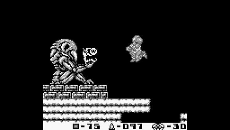 Metroid II: Return of Samus sur Gameboy