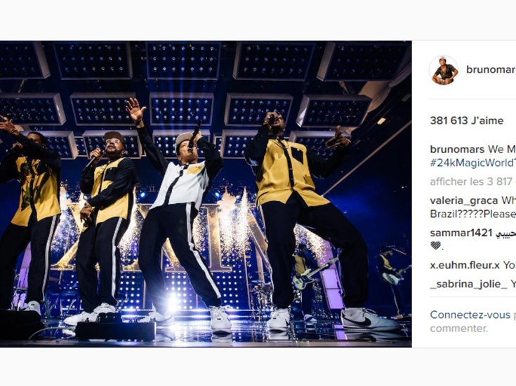 Bruno Mars lance sa tournée