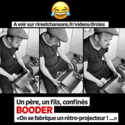 Vidéo - Booder 🤣👍 Un père, un fils - On se fabrique un rétroprojecteur