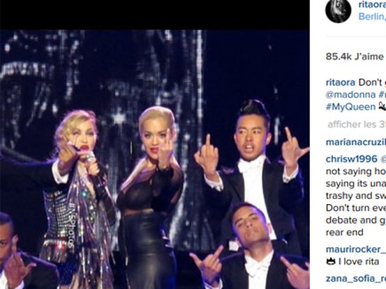 Madonna et Rita Ora