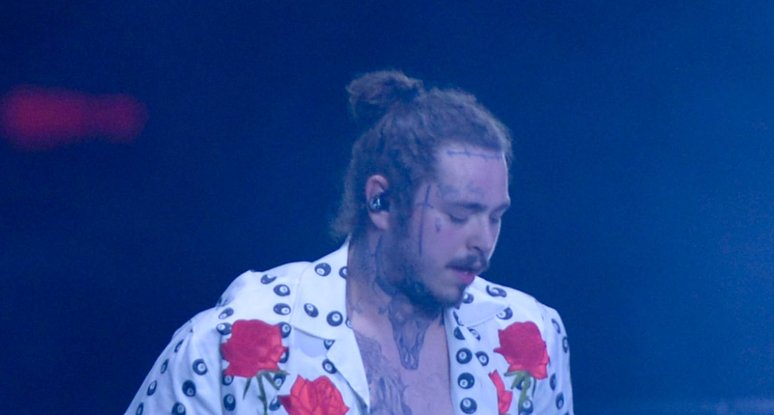 Post Malone Performing Live At the Sahara Stage at The 2018 Coac