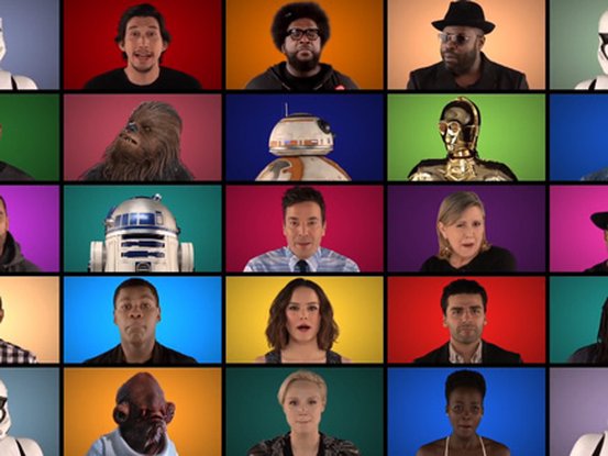 Jimmy Fallon chante Star Wars avec le casting du film