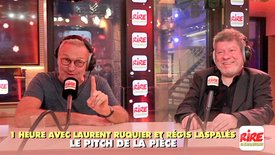 Laurent Ruquier et Régis Laspalès font le pitch de la pièce à 2 voix