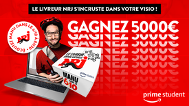 Le livreur NRJ est passé en mode virtuel et s’est incrusté dans vos appels visio !