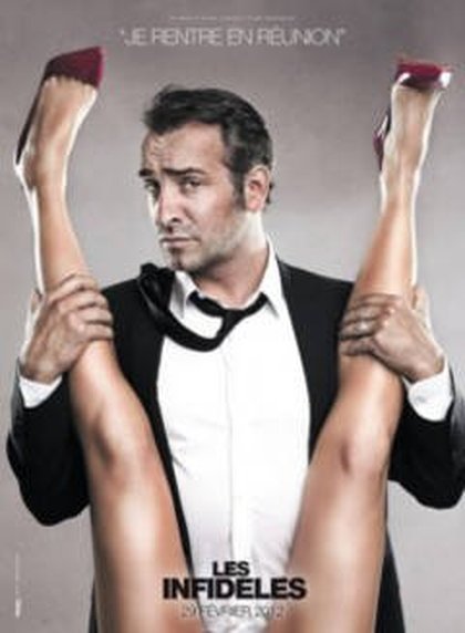 Affiche teaser Les Infidèles avec Jean Dujardin et Gilles Lellouche