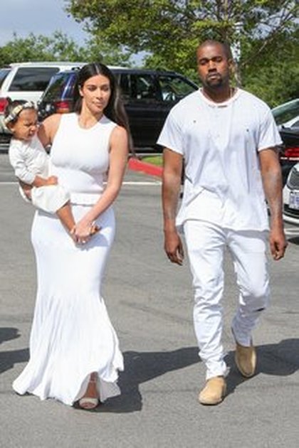 Kanye West, Kim Kardashian et North West