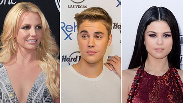 Britney Spears, Justin Bieber et Selena Gomez : en petite tenue!
