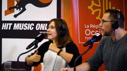 Aayley et Zank du DominGo Radio Stream, durant l'émission spéciale Z Event.