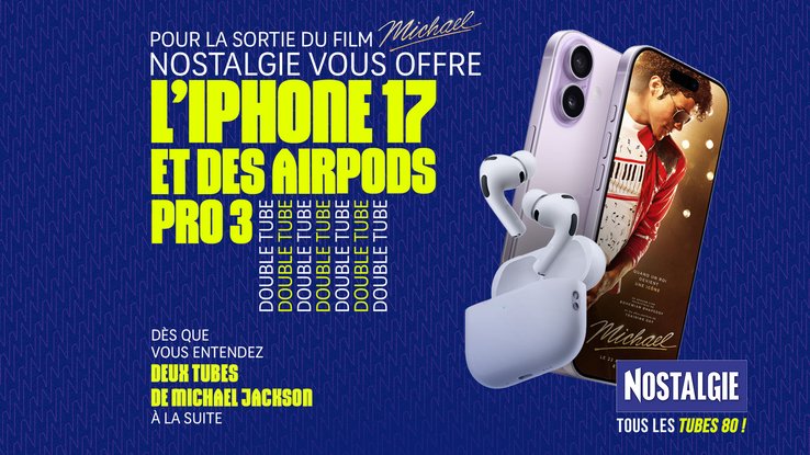 Gagnez un iPhone 17 et des AirPods Pro 3 pour célébrer la sortie du film évènement "Michael"