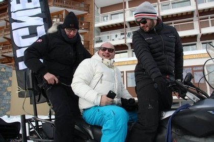 CAUET et l'équipe à Tignes