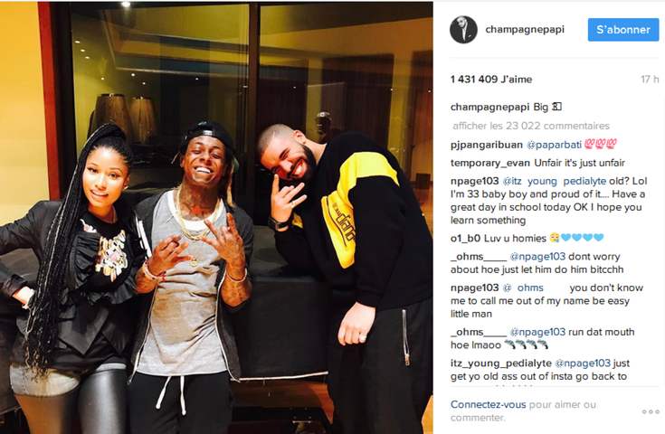 Nicki Minaj, Drake et Lil Wayne