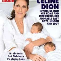 Céline Dion en couverture de Hello Magazine avec ses jumeaux